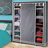 ProBache - Armoire de rangement Grise dressing penderie XXL tissu