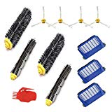 smartide 600 Series Filtre Kit pour iRobot Roomba, contient des 3 pièces de rechange, circlips Page Brosse Raquette, 2stk Flexible Brosse, 2stk poils Brosse et une seringue Outil de nettoyage