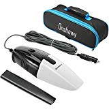 Onshowy Aspirateur de voiture, 12V 75W Aspirateurs de voiture noir Mini portable Handheld Auto Aspirateur pour voiture avec 16.4 FT (5M) cordon d'alimentation, avec sac de transport