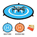 YINGJEE RC Drone Landing Pad Hélicoptère piste Imperméable / pliable d'atterrissage Protective Shield Aire d'atterrissage pour DJI Mavic Pro / DJI Spark / DJI Inspire / Phantom 2 3 4, DJI Mavic Air accessoires (75cm)
