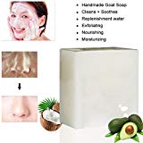 Lait de chèvre, faite à la main Savon, visage savon, certifié naturel Savon : praide Sel et lait de Chèvre Bio, exfoliant savon Soulage les entzündete Peau, pour l'acné, eczéma,, usage quotidien, 100 g