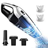 VICTSING Aspirateur à Main Aspirateur sans Fil Portatif 6Kpa avec Aspiration Cyclonique, Charge Rapide, 2 Filtres Lavables pour Maison, Voiture, Table, Bureau, Canapé