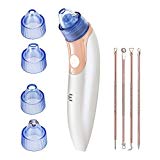 Nettoyer les Points Noirs，Microcristal appareil Électronique Rechargeable Pore Cleaner Extracteur Blackhead Remover Comédon Professional Blackhead Remover Kits avec Traitement 4pics Acier Inoxydable