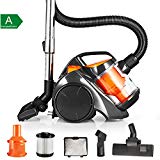 Balter Vento A2 Aspirateur traîneau cyclonique sans sac cyclonique aspirateur aspirateur Filtre Hepa avec accessoires couleur : Orange