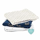 Aden plus anais - Aden anais - lot de 3 langes musy metallic gold deco 7235