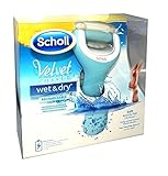 Scholl - Velvet Smooth Express Pedi - Râpe Electrique anti-callosités pour les pieds - Etanche et Rechargeable