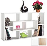 RICOO Etagère murale Design en Bois WM050-W étagère suspendue meuble mural moderne Armoire de rangement Decoration maison Mobilier intérieure en Couleur blanc