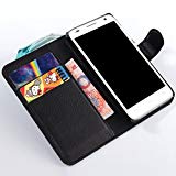 Manyip Téléphone Coque - PU Cuir rabat Wallet Housse [Porte-cartes] multi-Usage Case Coque pour pour Alcatel One Touch Idol 2 Mini S OT6036Y 6036X Classique Mode affaires Style(JFC2-5)