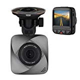 isYoung Petite caméra embarquée de voiture HD de 720 pixels, DashCam DVR avec enregistreur de vidéo en boucle, angle de prise de vue de 120 degrés
