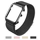 Apple Watch Bracelet 38mm & 42mm ,Yometome Bande de rechange en acier inoxydable Fermeture magnétique Fermeture iWatch Strap pour tous 38mm Apple Watch Série 2 et série 1