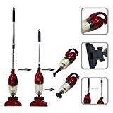 Todeco - Aspirateur 2 en 1 Balai et à Main, Balai Éléctrique - Capacité du bac à poussière: 1,3L - Puissance maximale: 800 W - Rouge