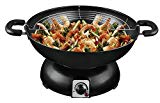 TKG 1001 Wok électrique pour Cuisine Saine/variée, 1200 W, Noir