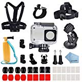 Rhodesy 41 en 1 Xiaomi Yi 4K/4K+ Boîtier Étui Protecteur Étanche Ensemble Accessoires pour Caméra Action 2 Xiaomi Yi 4K/4K+/Yi Lite/Yi Discovery