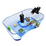 Etbotu Reptile Tortue vivarium Box Aquarium avec rampe ponton