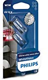 Philips WhiteVision Effet Xénon W5W Lampe Automobile 12961NBVB2, Set de 2