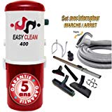 Aspiration centralisée EASY-CLEAN 400 garantie 5 ans (jusqu'à 350 M²) + Set inter 9 M + 8 accessoires + 1 Aspi-plumeau offert