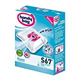 Handy Bag - S67-4 Sacs Aspirateurs, pour Aspirateurs Bosch, Siemens et UFESA, Fermeture Hermétique, Filtre Anti-Allergène, Filtre Moteur