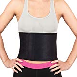 Proworks Ajustable Néoprène Ceintures de Sudation I Ceinture Amincissante pour Entrainement et Abdos - Unisexe - Noir