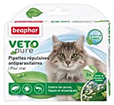 Beaphar - VETOpure, pipettes répulsives antiparasitaires - chat - 3 pipettes