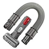 Spares2go 1.9 m Compact Rallonge de tuyau + Brosse saleté Tenace + kit d'adaptateur pour Dyson V7, V8, SV10, SV11 Aspirateur sans fil