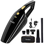 Aspirateur à Main, Ymiko Aspirateur Sans Fil Rechargeable Batterie 2200mAh 6000PA 120W Charge Rapide avec une Puissante Aspiration Nettoyage Humide & Sec pour Maison Voiture