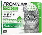 Frontline Combo Chat - Anti-puces et anti-tiques pour chat - 6 pipettes