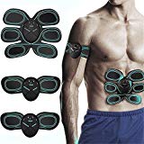 RIRGI Appareil Abdominal Muscle Stimulateur Ceinture de Musculation Abdominale Electrostimulateur Massage Musculaire Bras Abdomen Gym Fitness Entraînement Tonifier à Domicile Cuisse Ventre Bras Jambe Hommes Femmes