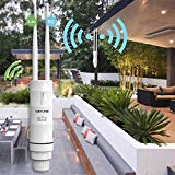 Répéteur Fivechoice WiFi Extérieur et Intérieur, Wireless Outdoor Point d'accès, WiFi Extender Point d'accès/Routeur/Wisp 2,4 Ghz 150 Mbps + 5 Ghz 433 Mbps Dual-polarisierte 1000 MW 28dBm Antenne