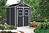 KETER 12-939202 Chalet et Jardin Abri en Résine Premium 86Dd ANT, Anthracite, 185.8 x 236.8 x 227 cm